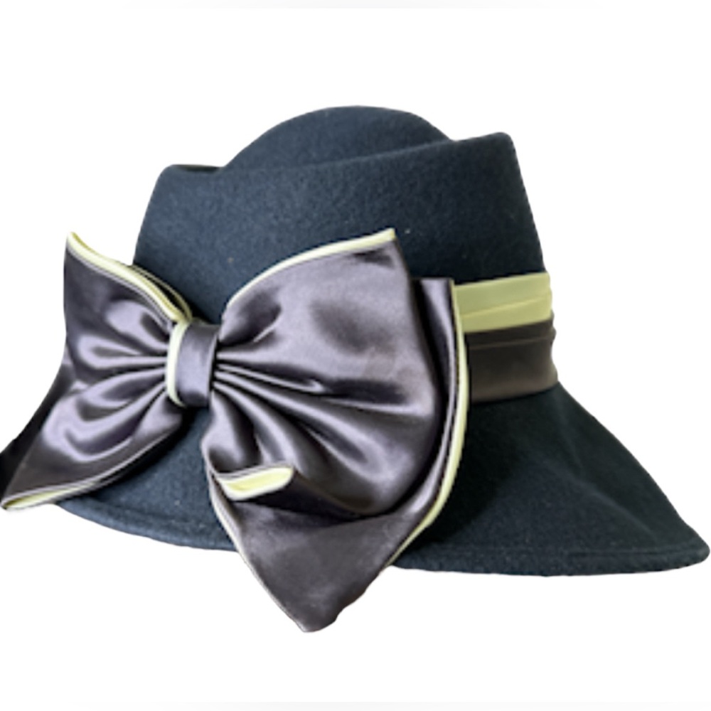 Micheal Howard David M Wool Derby Hat navy blue